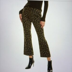 10 Crosby Derek Lam Leopard Print Kick Flare Pants 8